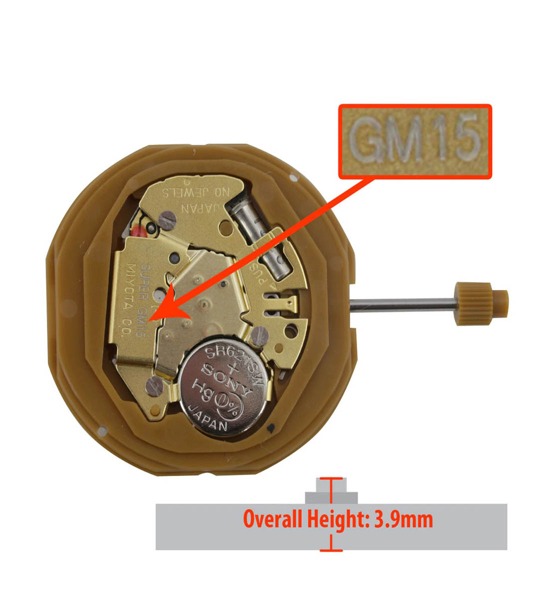 mesin jam miyota GM15